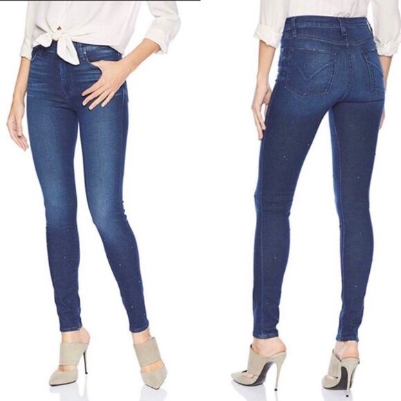 Hudson Jeans Barbara High Waist Medium Wash Raw Hem Skinny Ankle Jeans Size 26 - Picture 12 of 12